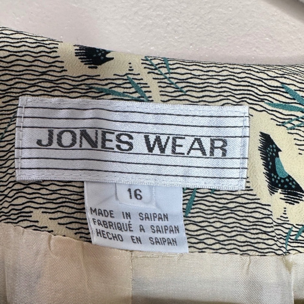Jones Wear NWT VTG Floral Blazer Jacket Size 16 Button Front Career Office - Picture 3 of 9